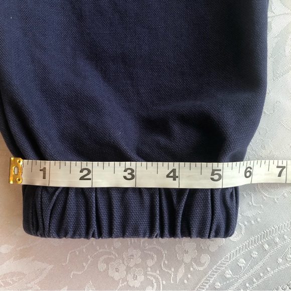 Forever 21 Navy Blue Vintage Cargo Pants Double Pocket Women’s Size L High Waist - Picture 10 of 16